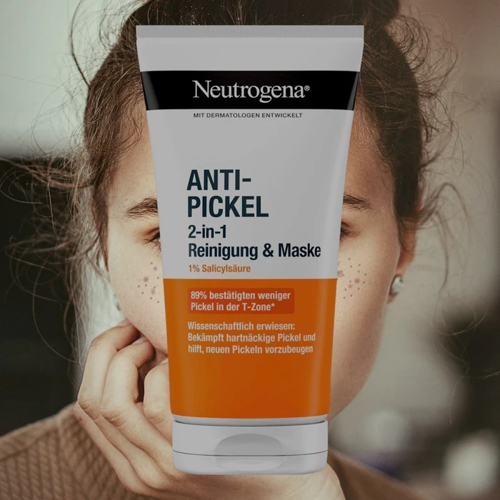 Neutrogena Anti-Pickel 2-in-1 Reinigung und Maske, 150ml