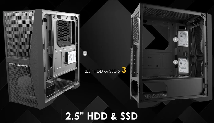 Raijintek Silenos MS, weiß, Glasfenster