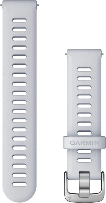 Garmin Schnellwechsel Ersatzarmband 110-175mm Silikon whitestone/silver