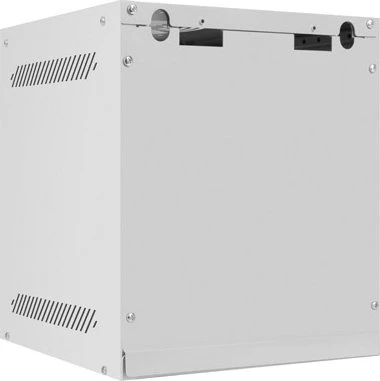 Lanberg WF10 Series 10" Rack Wandschrank 6HE, hängend, Flatpack, Glastür, IP20, RAL 7035, 310mm tief