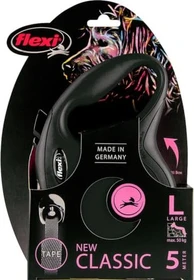 flexi New Classic L, Gurt, 5m, schwarz