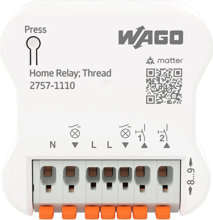 Wago Home Relay 2-fach 2DI/2DO, 6A, Schaltaktor