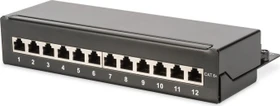 Digitus Professional Patchpanel Cat6a, schwarz, 12-Port