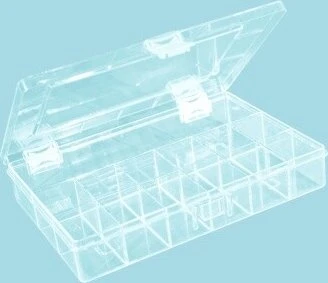 Hünersdorff PS-Compact Sortimentskasten mit 13 Fächern transparent