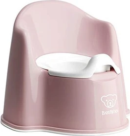 BabyBjörn Topfstuhl Kindertopf blassrosa/weiß