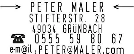COLOP Printer 30/2 Set Textstempel zum Selbersetzen max. 5 Zeilen, 47x18mm, rot