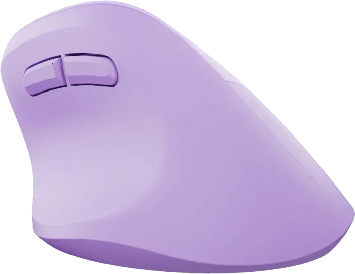 Natec Crake 2 Vertical Wireless Mouse Pure Lavender, USB/Bluetooth