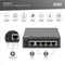 Digitus Industrial Railmount Gigabit PoE-Extender, 5x RJ-45, 60W PoE++ PD Vorschaubild
