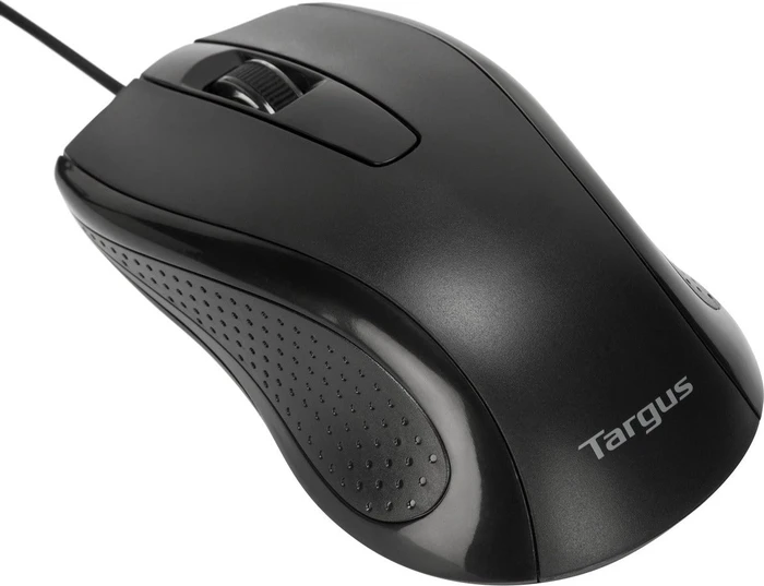 Targus Full-Size Optical Antimicrobial Wired Mouse schwarz, USB