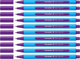 Schneider Slider Edge, XB Kugelschreiber violett/blau, 10er-Pack