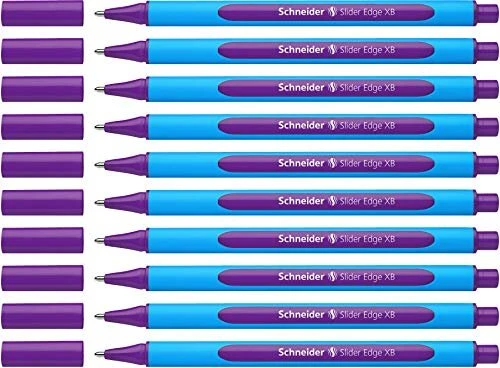 Schneider Slider Edge, XB Kugelschreiber violett/blau, 10er-Pack