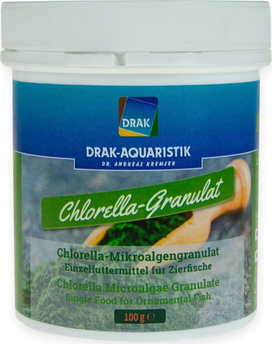 DRAK-Aquaristik Chlorella-Mikroalgen-Granulat, Dose, 100g