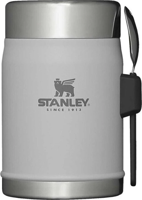 Stanley Classic Legendary Food Jar & Spork Isolier-Speisegefäß 400ml ash
