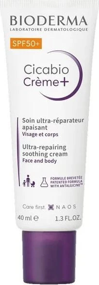 Bioderma Cicabio Crème+ LSF50+, 40ml