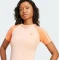 adidas Adicolor 3-Streifen Raglan Slim T-Shirt kurzarm glow pink (Damen) Vorschaubild