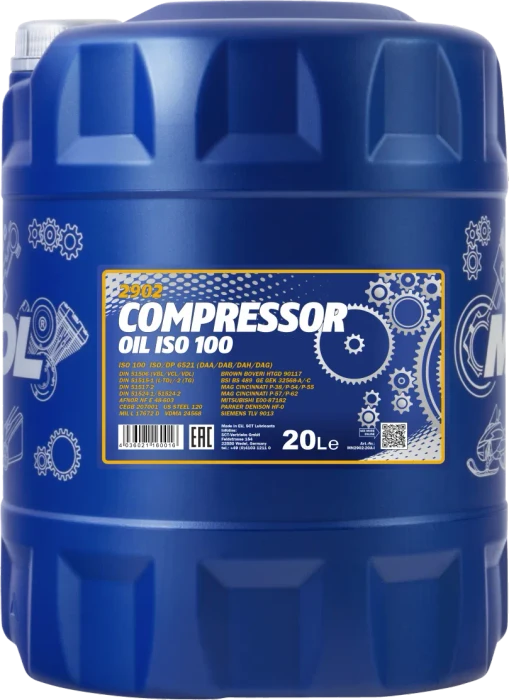 Mannol MN2902-20 Kompressoröl ISO 100, 20l