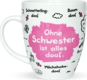Sheepworld Kaffeebecher Ohne Schwester ist alles doof 500ml
