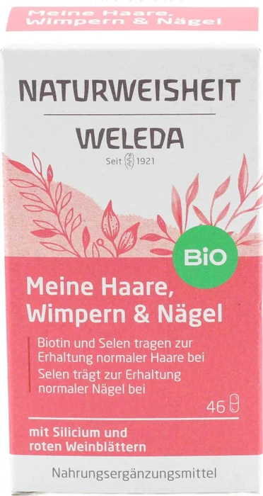 Weleda Naturweisheit Meine Haare, Wimpern und Nägel Kapseln, 46 Stück