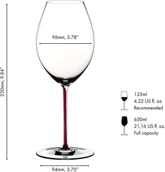 Riedel Fatto A Mano Syrah Rotweinglas drachenrot