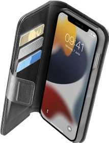 Cellularline Book Agenda für Apple iPhone 13 Mini schwarz