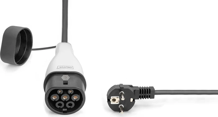 Digitus EV Ladegerät für Haushaltssteckdose, 5m Ladekabel