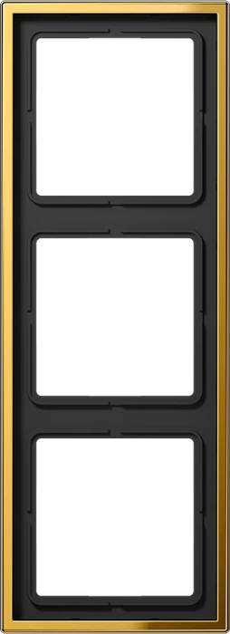 Jung Serie LS 990 Rahmen 3-fach, goldfarben