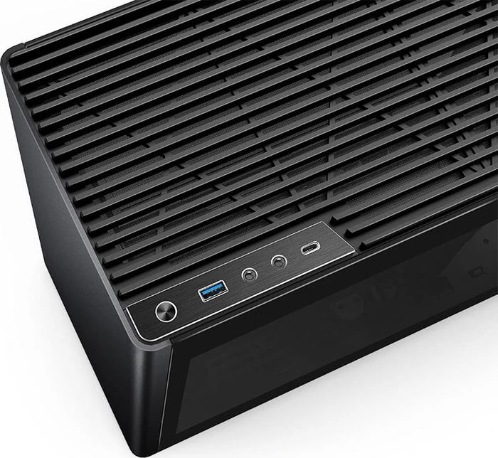 Jonsbo Jonsplus i100 Pro, schwarz, Glasfenster, Mini-ITX