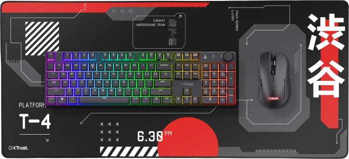 Trust Gaming GXT 759 XXL Gaming-Mauspad, 900x400mm, Japan Black