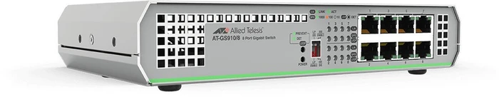 Allied Telesis CentreCOM GS910 Desktop Gigabit Switch, 8x RJ-45