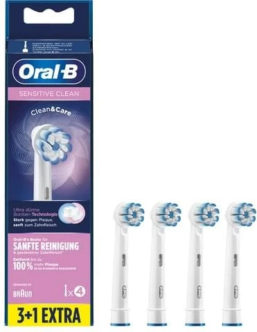 Oral-B Sensitive Clean Ersatzbürste, 4 Stück