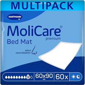 Hartmann MoliCare Premium Bed Mat 9 Tropfen Bettschutzeinlage, 60x90cm, 60 Stück