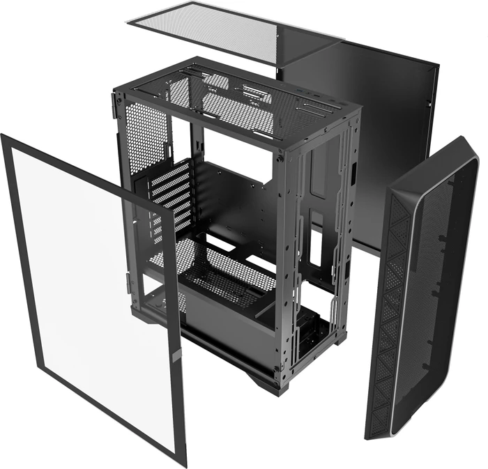 Gembird Fornax M200 Black, Glasfenster