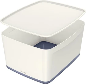 Leitz MyBox WOW Aufbewahrungsbox mit Griff, weiß