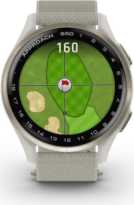 Garmin Approach S50 GPS-Golfuhr cream gold/ivory