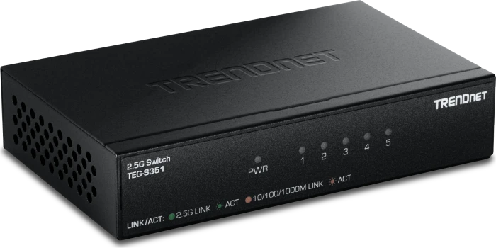 TRENDnet TEG-TG Desktop 2.5G Switch, 5x RJ-45