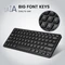 Perixx Periboard-416 Mini Keyboard, schwarz, LEDs weiß, USB & USB-C, UK Vorschaubild