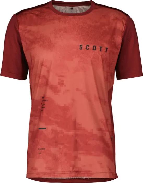 Scott Trail Vertic Trikot kurzarm wood red/dusk red (Herren)
