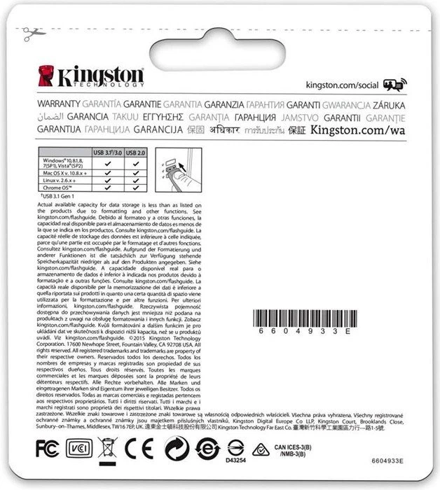Kingston DataTraveler 50 16GB, USB-A, USB 3.2 Gen 1×1