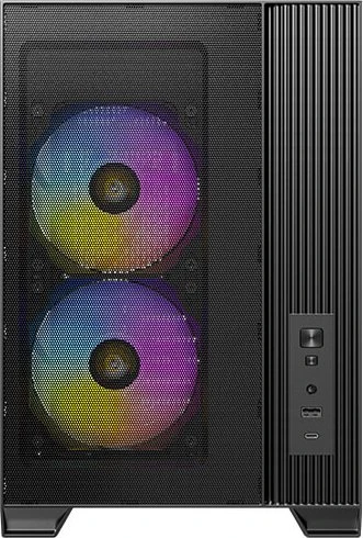Antec Flux M, schwarz, Glasfenster