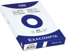 Exacompta Karteikarten, A5, liniert, gelb, 100 Blatt
