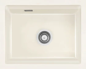 systemceram Kara 50 U Unterbau Becken mittig magnolie