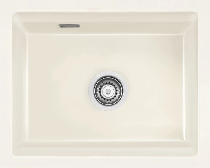 systemceram Kara 50 U Unterbau Becken mittig magnolie