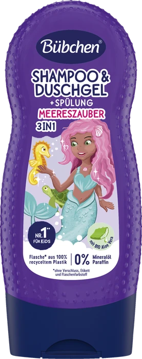 Bübchen Kids Meereszauber 3in1 Shampoo & Duschgel + Spülung, 230ml