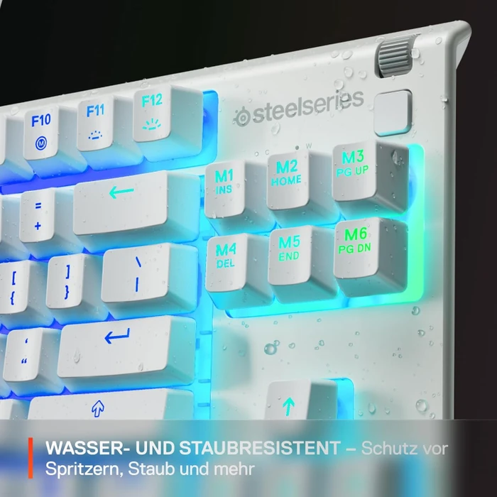 SteelSeries Apex 3 TKL, weiß, LEDs RGB, USB, ND