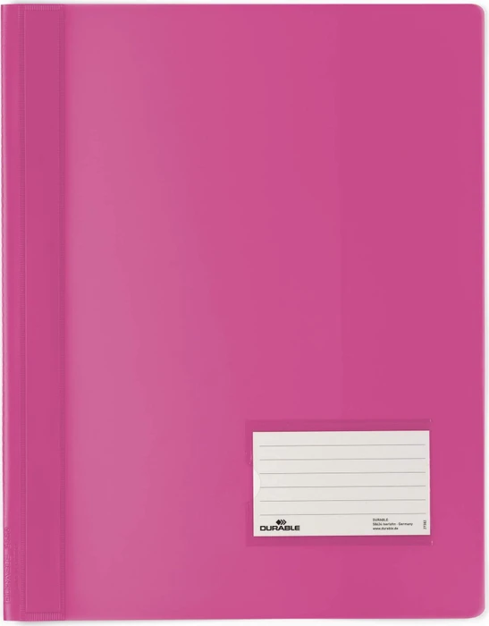 Durable Duralux Transluzent Schnellhefter, A4, dunkelrosa/transparent
