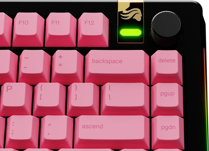 Glorious GPBT Gradient V2 Keycaps, Kunststoff (PBT), Grapefruit, orange/rosa, 131 Tasten, ANSI-US