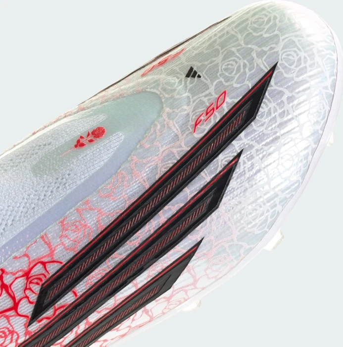 adidas F50 Elite Lamine Yamal Laceless FG cloud white/core black/lucid red (Junior)