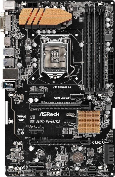 ASRock B150 Pro4/D3 (Intel 1151)