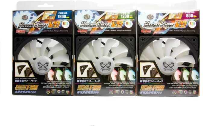 Scythe Kaze Flex 120 RGB PWM 800rpm, 120mm