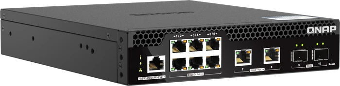 QNAP QSW-M2100R Desktop 2.5G Smart Switch, 8x RJ-45, 2x SFP+, 310W PoE++